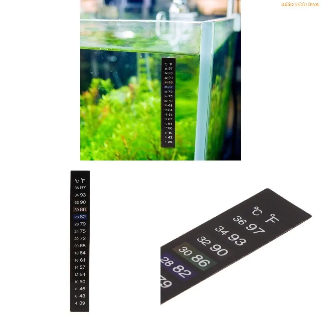 K1AE 10 Pieces Sticker Temperature Thermometer On Strips for Brewing Wine Beer