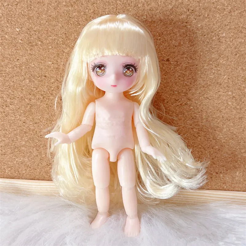 Neue 16 cm 23 cm süße Anime-Puppe 1/8 Bjd Multi Joints Puppe Dress Up Puppe für Kinder – Detail 4