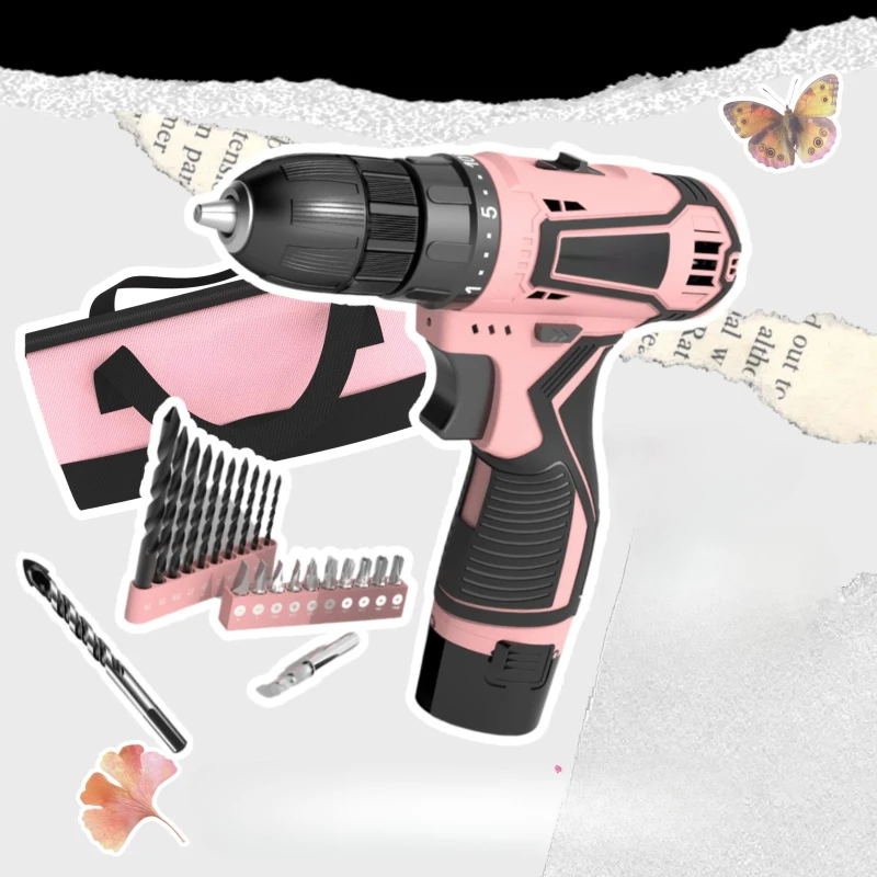 

Professional Cordless Electric Drill 21V, Heavy Duty Power Tools Kit Rechargeable Lithium Battery, Household ElectricScrewdriver