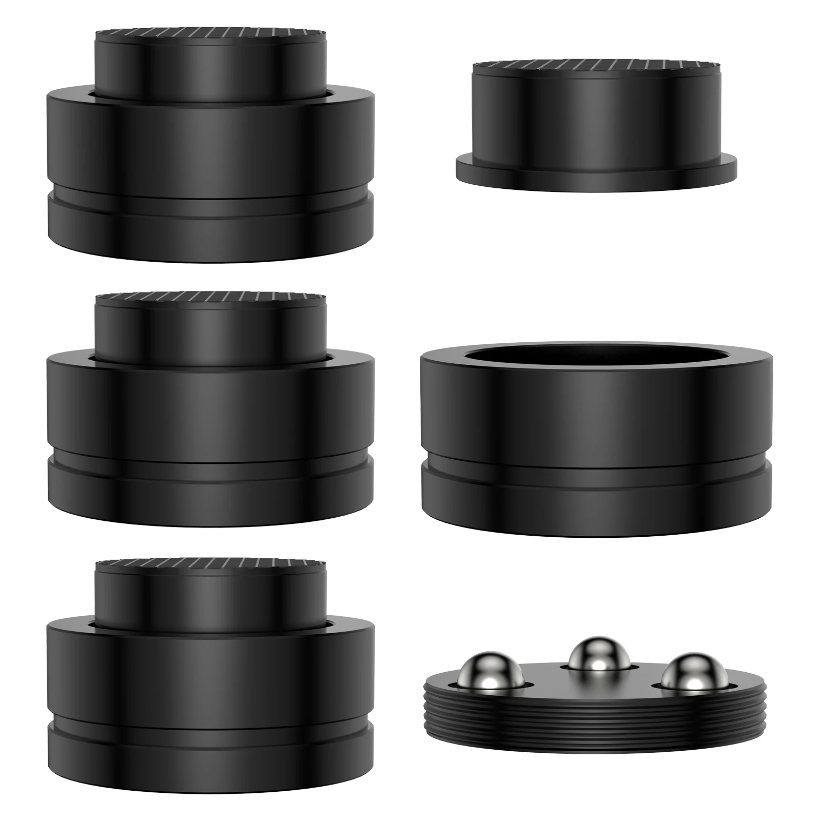 4PCS HIFI Audio Speaker Stand Amplifier Ceramic Beads Steel Ball Scroll Anti-shock Absorber Foot Nail Pad Speaker Spikes Base