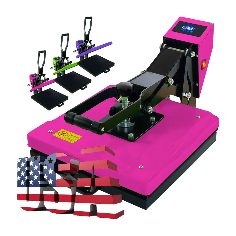 USA Warehouse Stock DIY Heat Transfer Print 15x15 Heat Press Machine For Hot Printing Sublimation Heat Press Machine