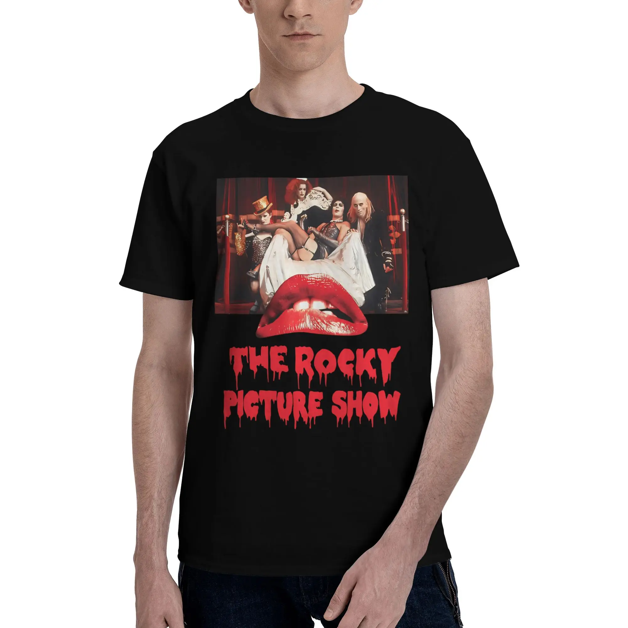 Rocky Horror Picture Show Thrills and Chills  Novelty 100% Cotton T-Shirt The Rocky Horror Picture Show Tops Tees For Men