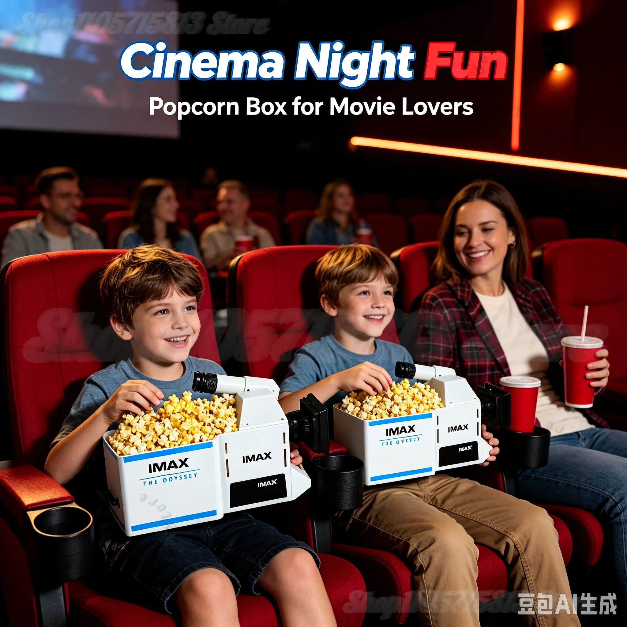 Imax Popcorn Bucket Simulation Imax Movie Camera Plastic Decorative Ornament Unique Gift For Movie Fans Home Theater Decoration