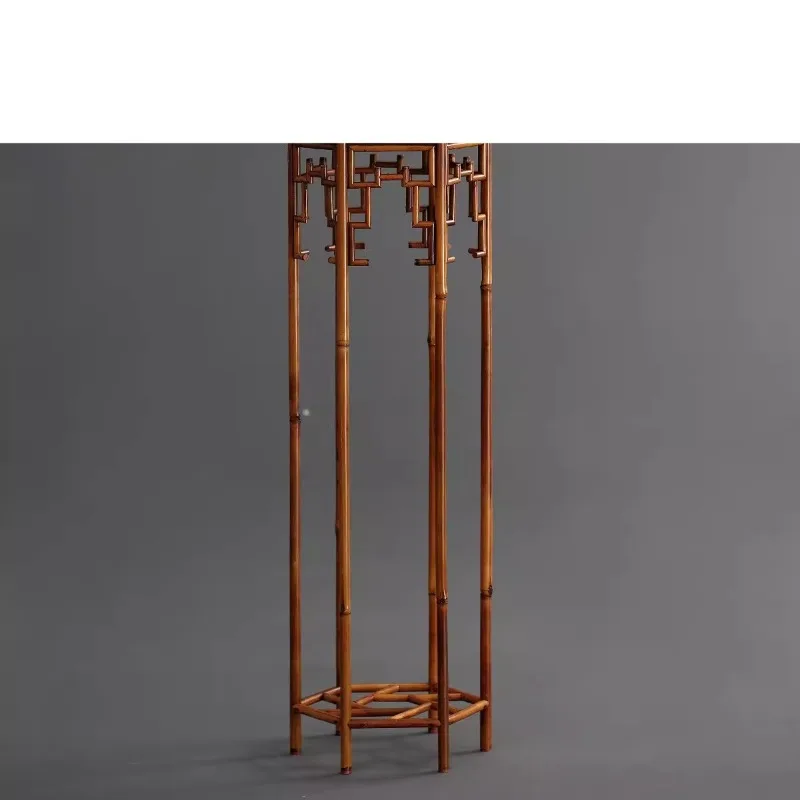 Pure handmade bamboo high orchid rack Ming style flower several retro incense case bonsai rack