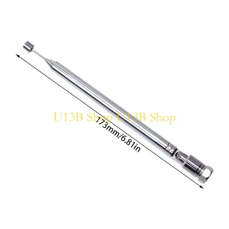 U13B F -Funklengel für W/ 3 -Adapter FM Aerial Teleskope Antenne F Stecker Teleskop Antenne 180 Grad Biegung ohne