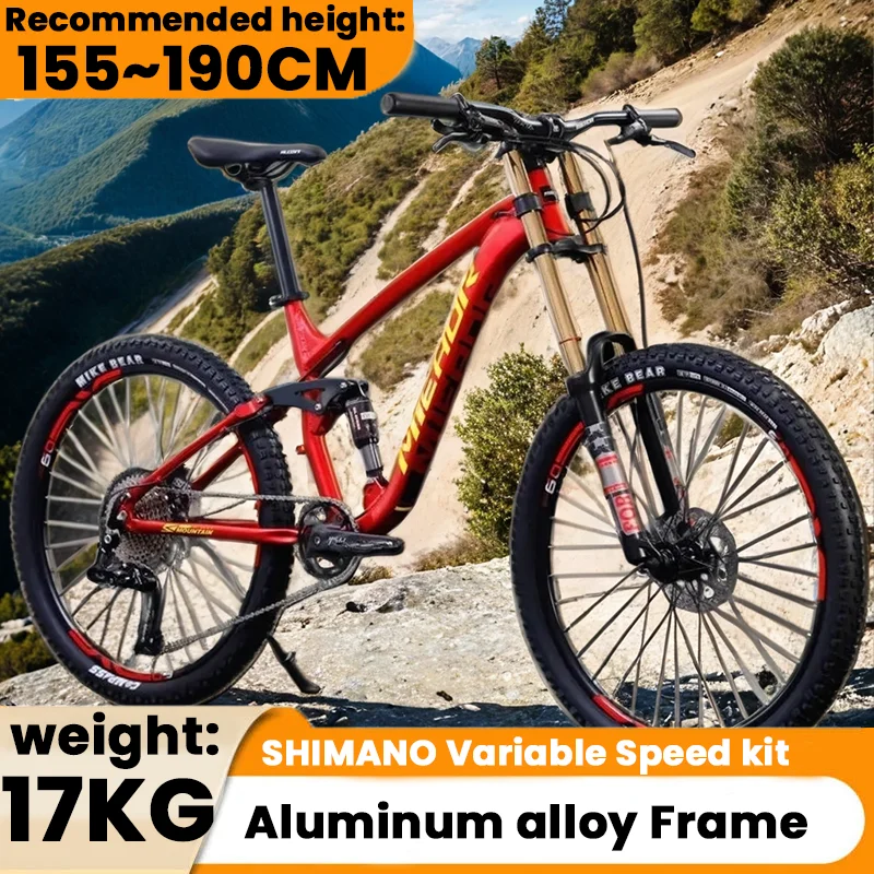 26/27.5Inch Downhill Mountain Bike Off-road Bicycle Double disc brake atm front fork MTB bike Internal wiring  Full suspension