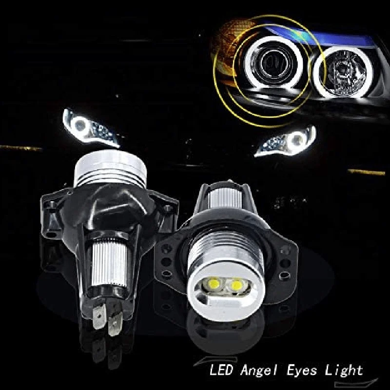 New Design 2PCS Angel Eye Halo Ring LED Bulbs for 3 Series Pre-LCI E90 E91 325i 2006-2012 Daytime Runing Lighting Bulb