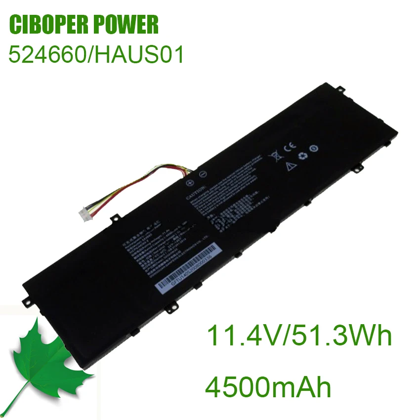 

CP New Laptop Battery 524660 HAUS01 11.4V/4500mAh /51.3Wh For X4-2020S1 i7book alldocube Series Notebook