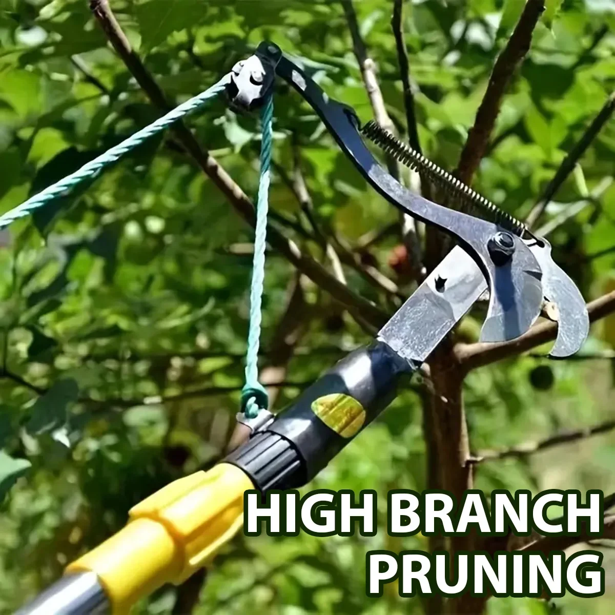 Retractable High-Altitude Lopper Branch Scissors Fruit Tree Pruning Saw Cutter Garden Trimmer Tool With Rope Fruit Picker