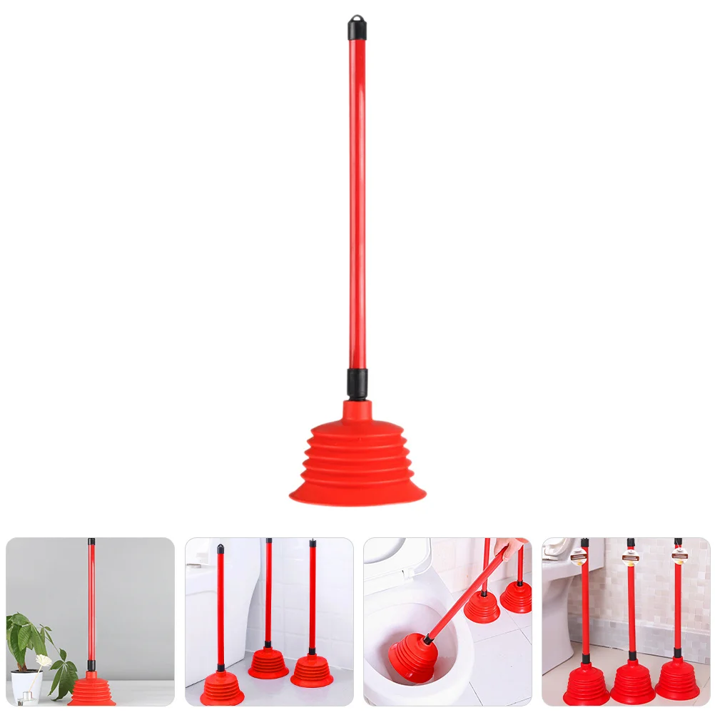 

Strong Suction Toilet Plunger Rubber Cup Efficient Clog Remover Home Bathroom Sink Unclogger Cleaning Tool