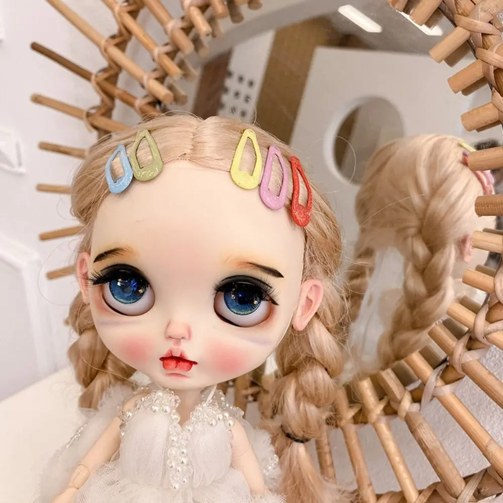 دمية شعر مستعار كليب صغيرة Blyth دبابيس الشعر 3 سنتيمتر DIY Blyth إكسسوارات دمي بريق ملون لون الحلوى دمية دبوس الشعر اكسسوارات هدية #1