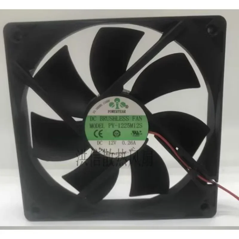 

New Cooling Fan For POWERYEAR PY-1225M12S DC12V 0.26A 12CM 12025 120*120*25mm