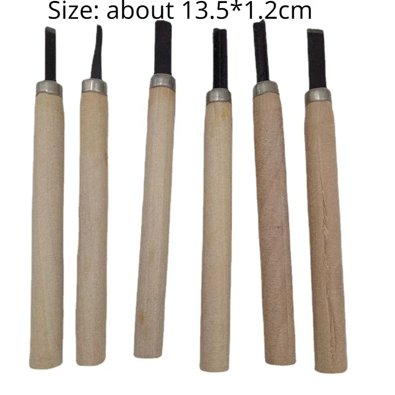 Jewelry Gypsum Mold Repair Knife Set of 6 Pieces, Used for Trimming Wood and Gypsum Molds, Fine Tuning Tool Kit