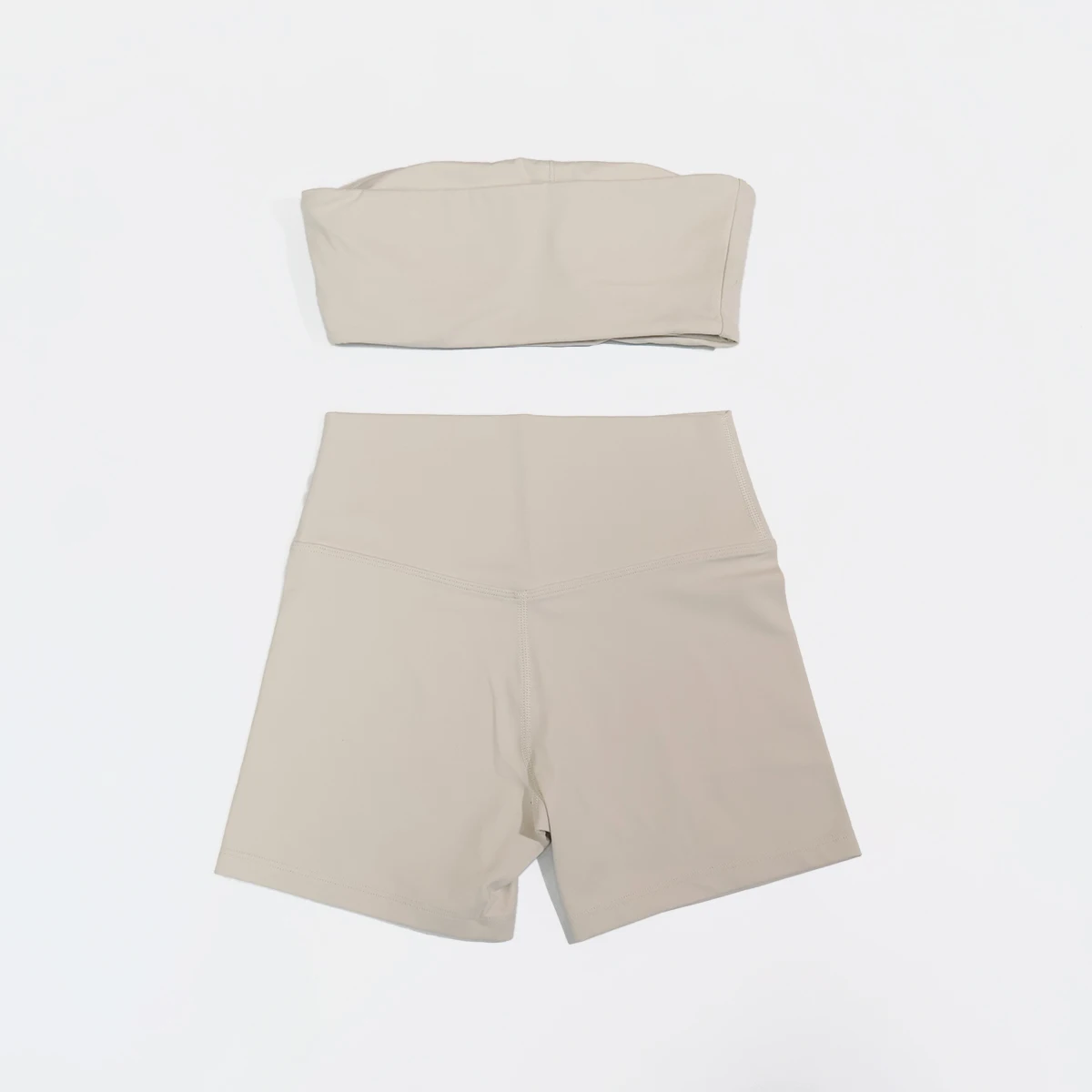 Sommerliches trägerloses Sport-BH- und Crop-Top-Set für Damen, Fitness, Yoga, Workout, Gym-Outfit, Deportivos Mujer, 2-teiliges Sportoutfit – Detail 25