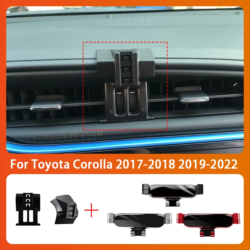 Car Mobile Phone Holder For Toyota Corolla 17-2022 360 Degree Rotating GPS Special Mount Support Navigation Bracket Accessories