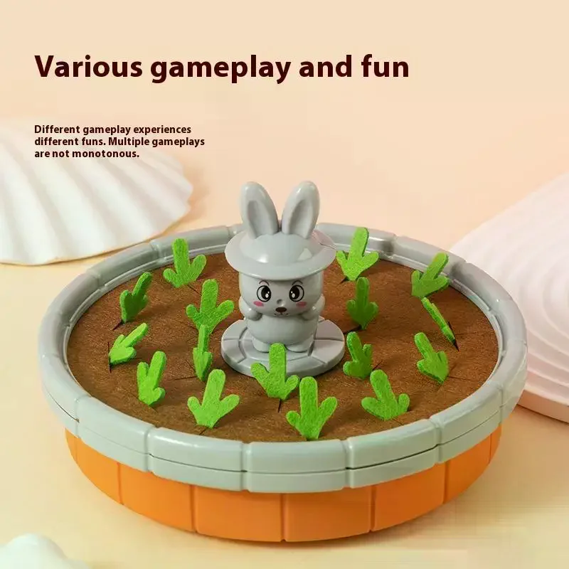 1 مجموعة مونتيسوري طفل رضيع سحب الفجل اللعب الذاكرة فرز المهارات الحركية الدقيقة التعليم متعة الجزرة حصاد مكتب لعبة #3