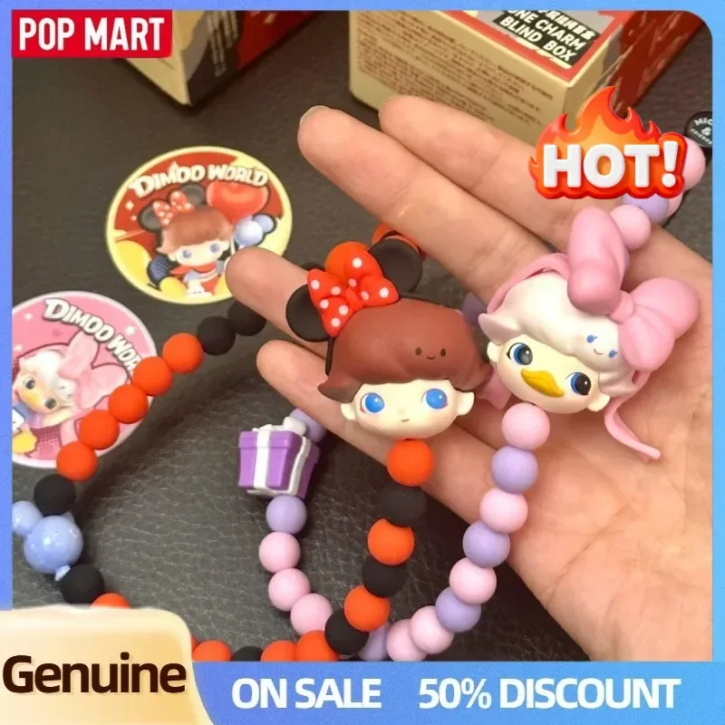 

Genuine Popmart Dimoo World × Disney Phone Charm Blind Box Phone Pendant Dimoo Mystery Box Dimoo Fashion Toy Girl Birthday Gift