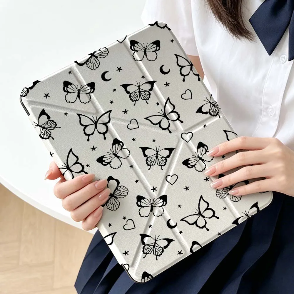 

Cartoon Butterfly Heart Star Soft For Apple iPad Air A16 4 5 11th 10th 7th 11 12.9 13 10.5 inch Gen 3Y Tablet Case
