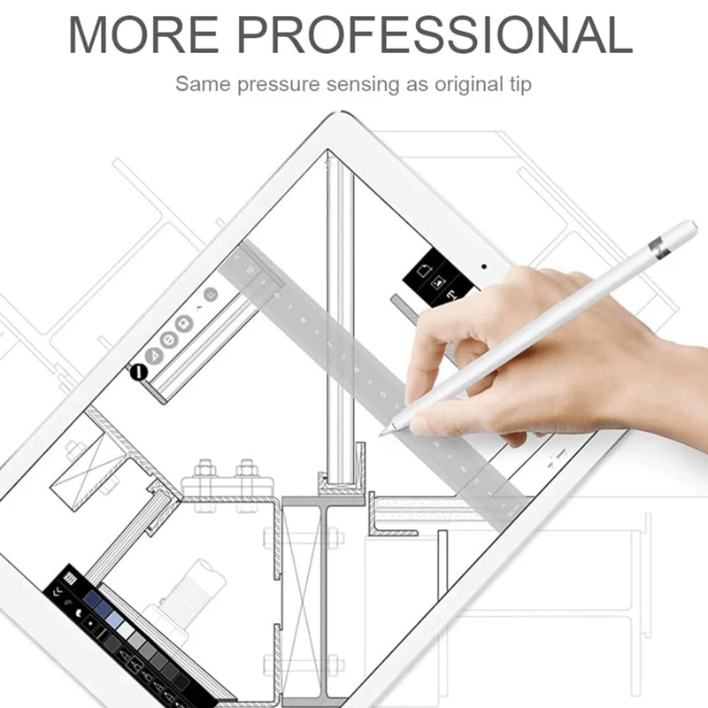 6 PCS Tips For Apple Pencil, Mix Replacement Pencil Tips For Apple Pencil 2Nd/ 1St Gen Tips Precise Control Nibs