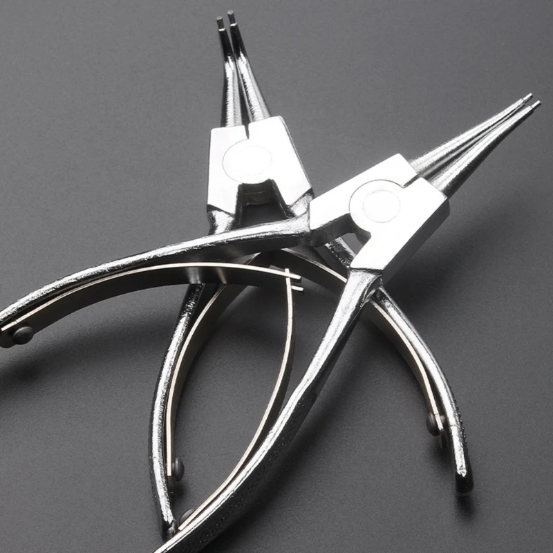 1PC Retaining Clip Circlip Pliers Set Internal External Ring Bent Straight Pliers Multifunctional Crimp Tool