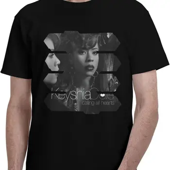 Keyshia Cole Mens Short Sleeve T Shirt Outdoor Cotton Round Neck T-Shirt Black