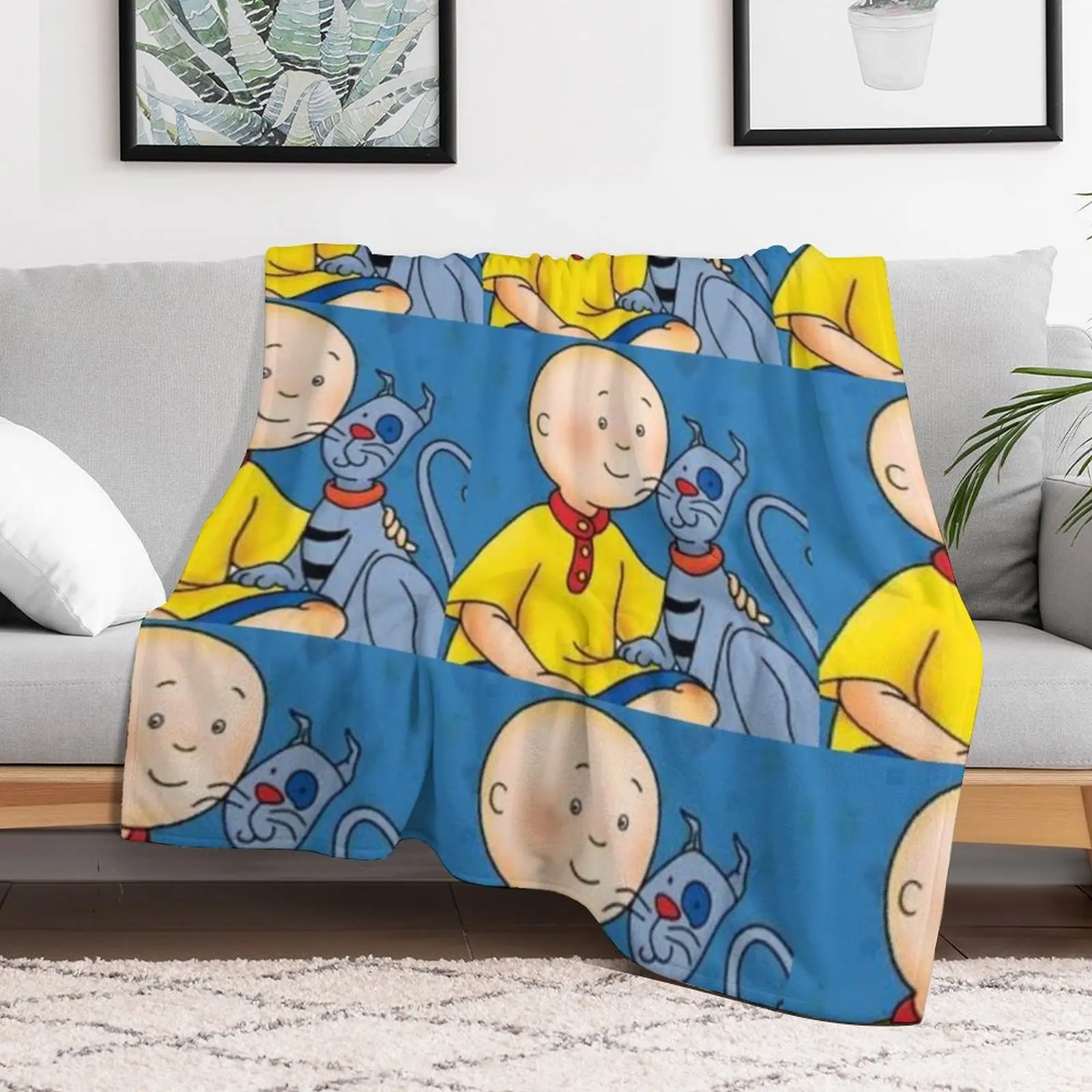 Caillou :D Throw Blanket Luxury St cosplay anime For Decorative Sofa Retros Blankets