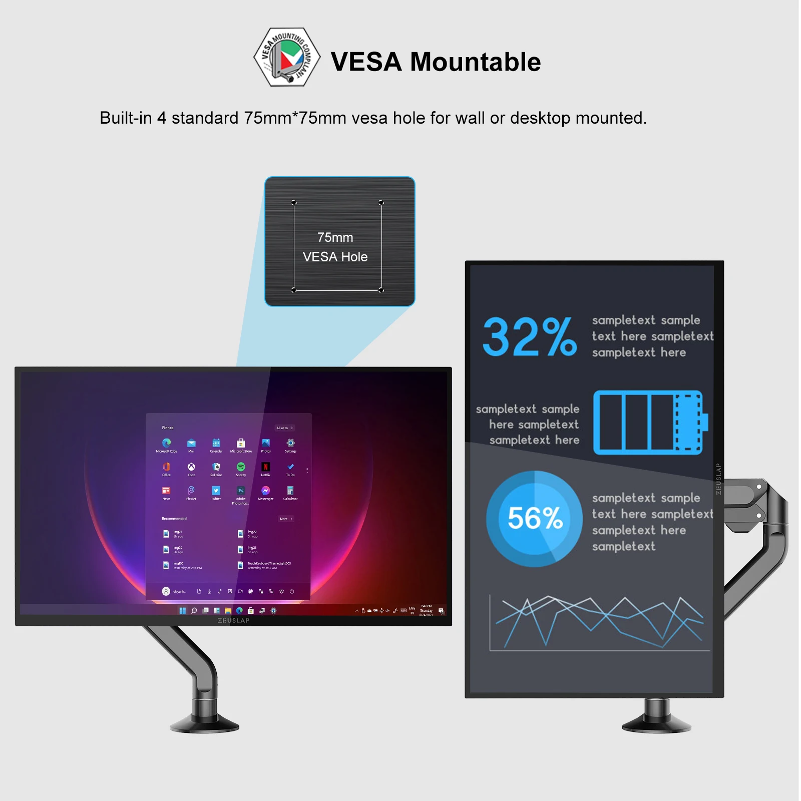 ZEUSLAP-Monitor portátil inteligente Z18TV PRO, pantalla táctil de 18,5 pulgadas con Google TV, para Mini PC, portátil, teléfono, Xbox, PS4, PS5,