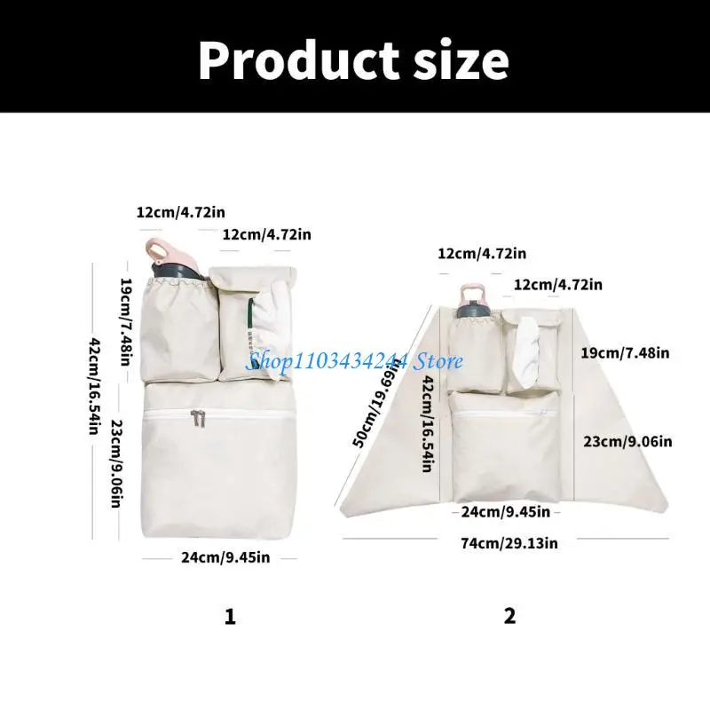 Practical Baby Strollers Organizers Multiple Pocket Strollers Bag for Diapers Wipes & Snacks Keeps Essential within Reach