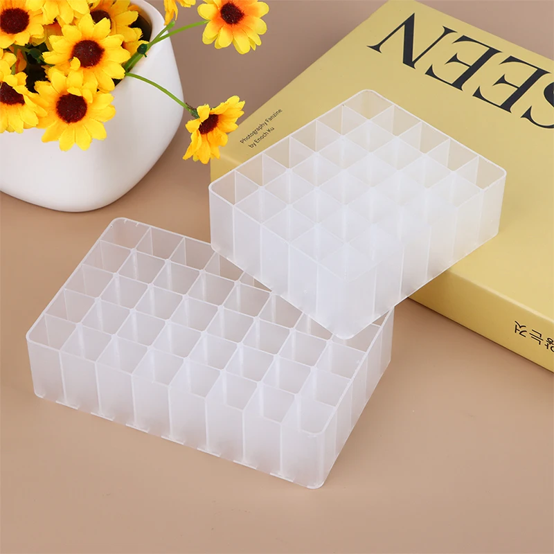 30/40 Slots Plastic Marker Pen Storage Holder Brush Pencil Rack Table Stand Organizer Multifunction Tool