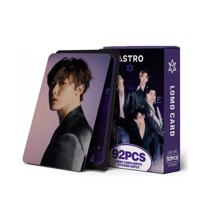 KPOP 92pcs/set EUNWOO Photo Album Album LOMO Card ASTRO Boy Band 32 Stickers Girl Collection Gift K-POP Postcard Photo Card