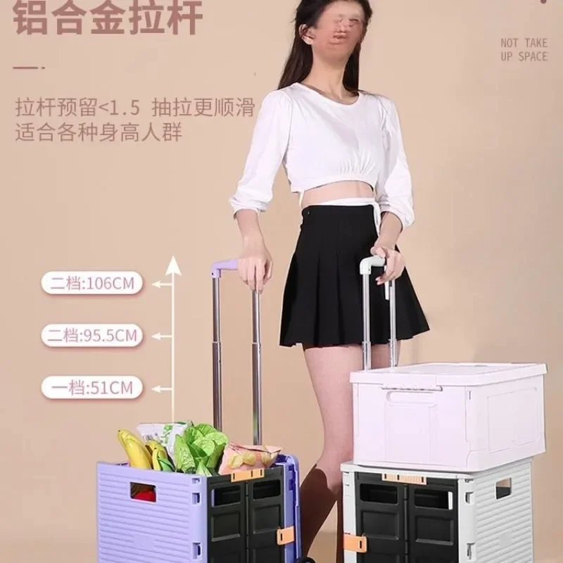 عربة تسوق صغيرة للنزهات المنزلية المحمولة القابلة للطي