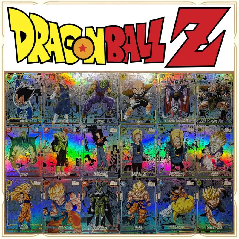 Anime Dragon Ball bricolage ACG Son Gohan Krillin Bejita Yonsei Gogeta carte à collectionner scintillante avancée cadeau d'anniversaire de noël
