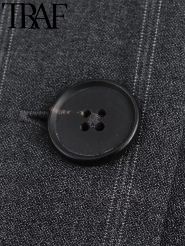 TRAF ROBE Y2K 2025 Estate elegante giacca sportiva stile gilet senza maniche bottoni scollo a V abito canotta sottile pieghettato mini abito corto estremo