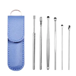 Ear Cleaner Ear Wax Cleaner Health Care Stainless Steel Earpick Ear Cleaner Spoon Ear pick Ear Wax Removal Tool Kit Ear Spoon