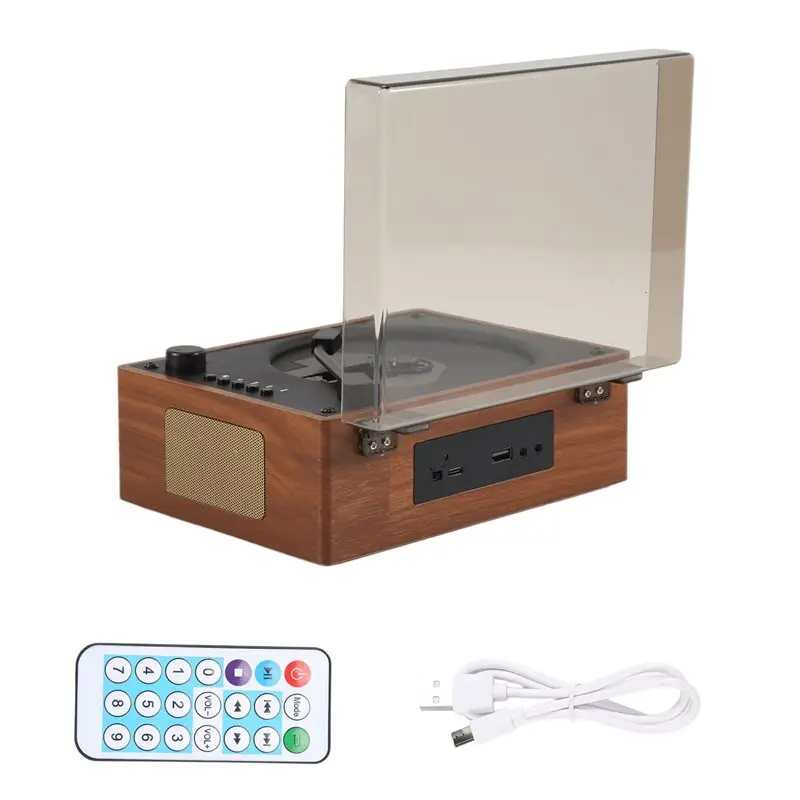 

[AAAE 2026] Retro CD Player Rechargeable Support CD BT USB 3.5Mm AUX Portable CD Player Bluetooth-Compatible 5.0 Home Music Play