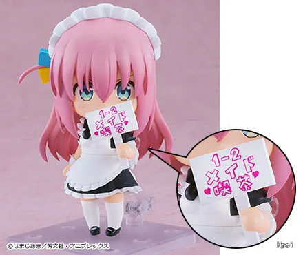 

【Оригинал】GSC Q версия 2737 BOCCHI THE ROCK Hitori Gotoh Maid Ver Базовая модель Фигурка Модель игрушки