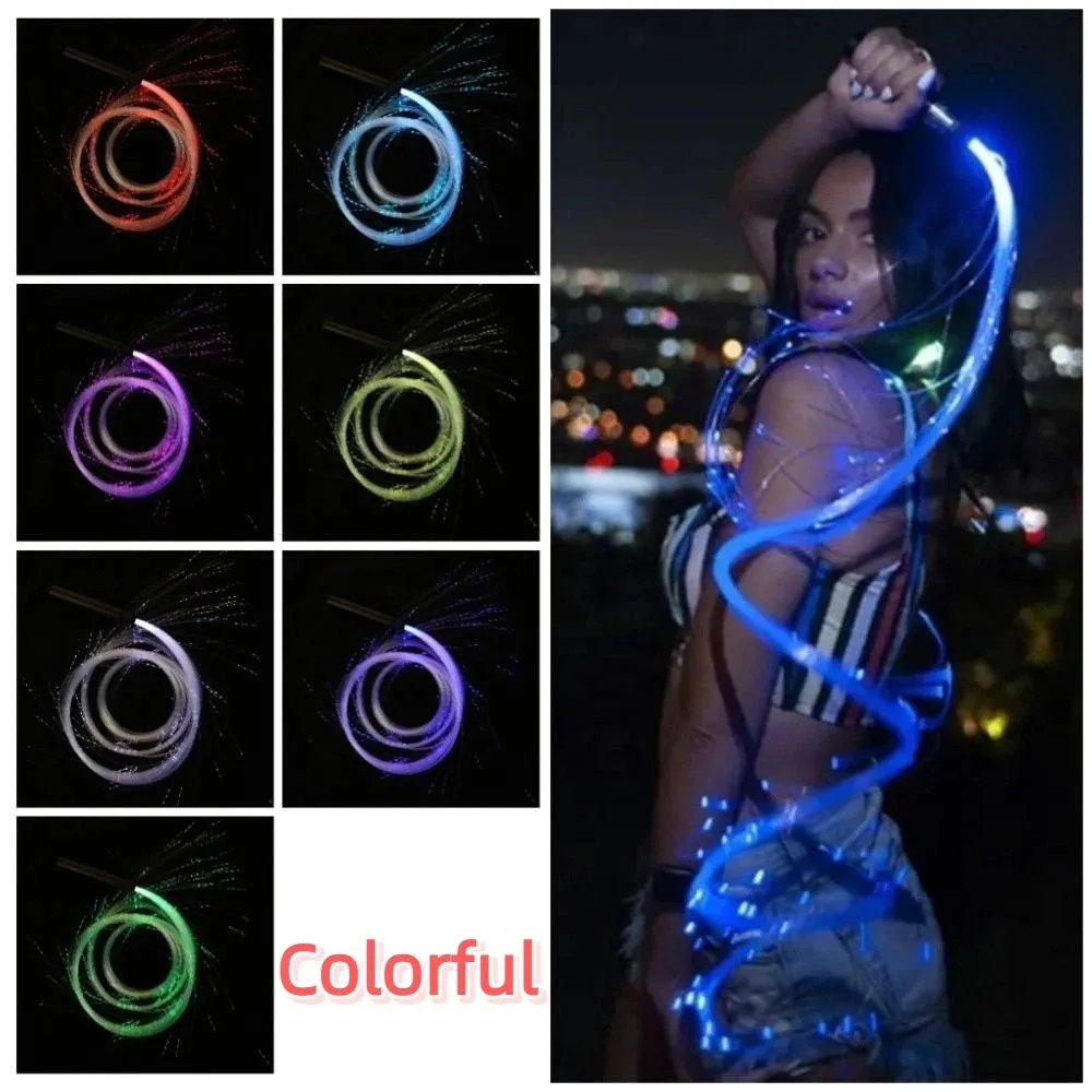 

Цветной светодиодный оптоволоконный хлыст 360 ° Вращающийся светящийся пиксельный хлыст с эффектным дизайном, перезаряжаемый, для дискотек и танцев, реквизит для сцены