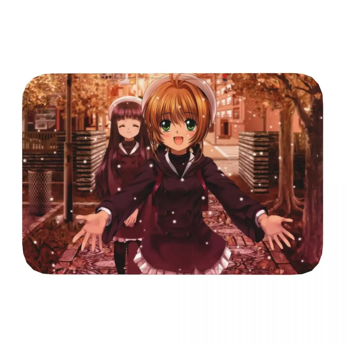 Card Captor Sakura Kinomoto Anti-Slip Rug Doormat Bath Mat Balcony Carpet Bedroom Decorative