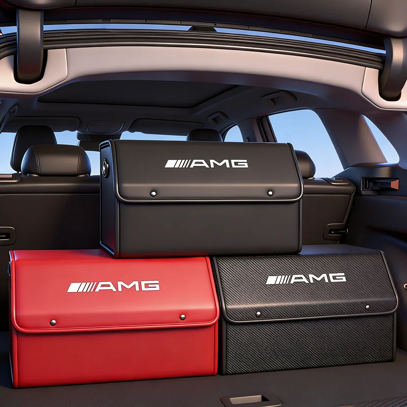 Car Trunk Storage Box Portable Travel Organizer Tools Box For Mercedes Benz AMG W203 W206 W220 W205 W211 W212 W201 W168 W169 GLC