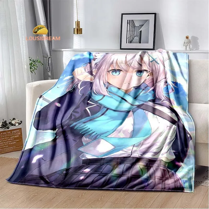 

Game Blue Archive Flannel Soft Warm Blanket Retro Blanket Bed Bedroom Living Room Sofa Travel Picnic Blanket Birthday Gift