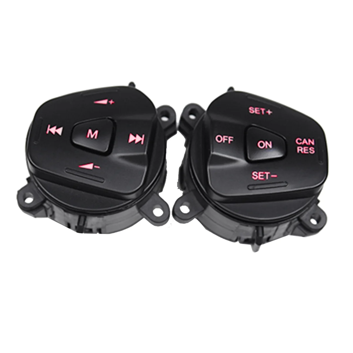 Car Red LED Steering Wheel Right Left Cruise Control Switch Button for Ford Fiesta MK7 MK8 Escort Ecosport