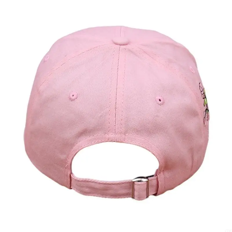 C71F أزياء البيسبول قبعة التطريز زهرة قبعة الرياضة في الهواء الطلق قبعة فتاة السفر قبعة الشمس