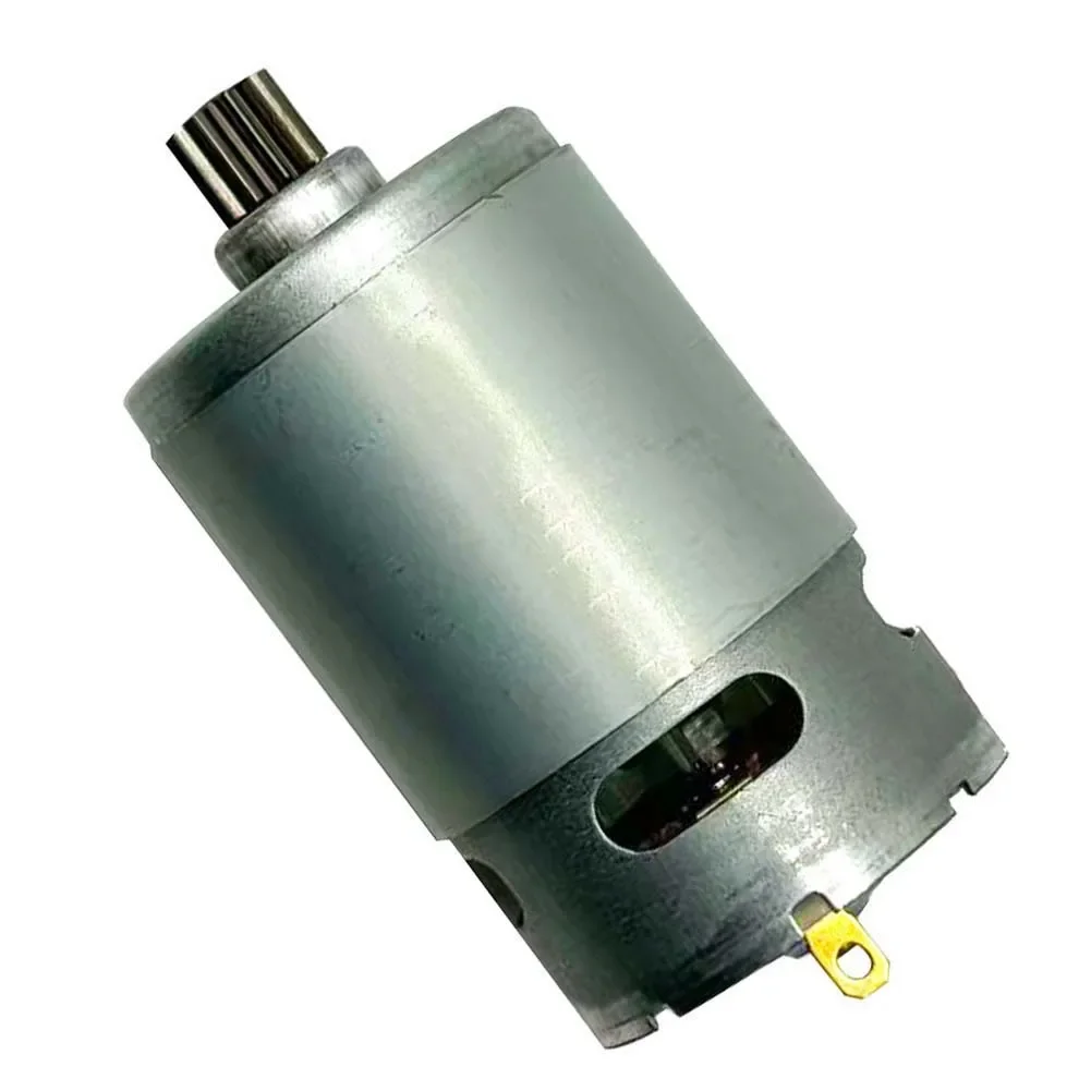 Brushed 12V RS550 Motor for Hobbyist for chainsaw and Hand Saw Modifications 10 Tooth Drive Gear 75x37.5mm Dimensions
