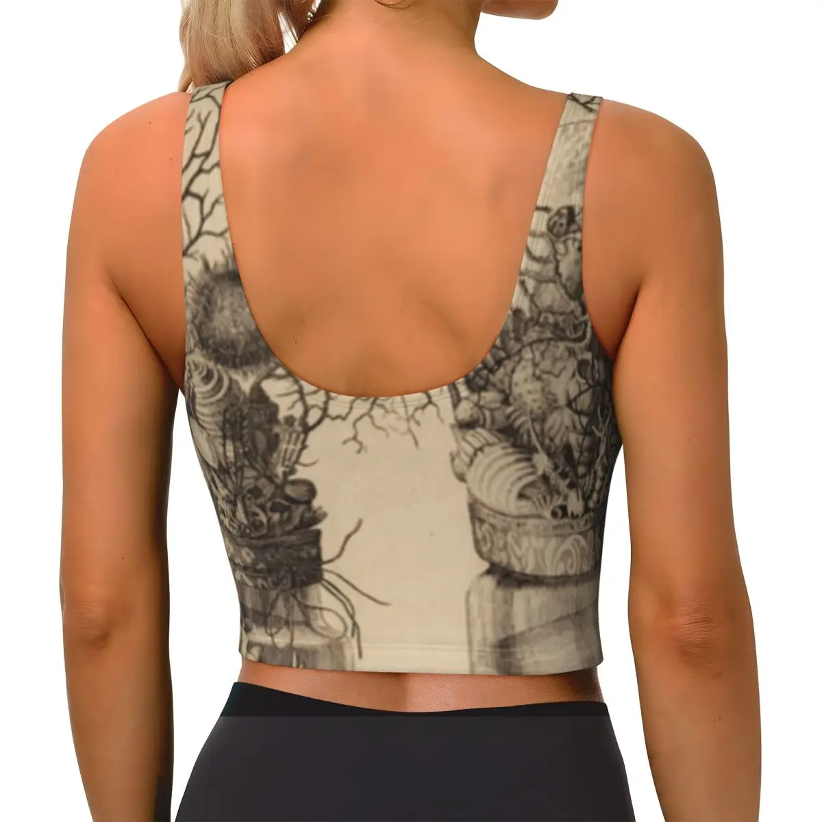 Off Shoulder Yoga Top Cabinet Of Curiosity Corals Postpartum Recovery Breathable Tank