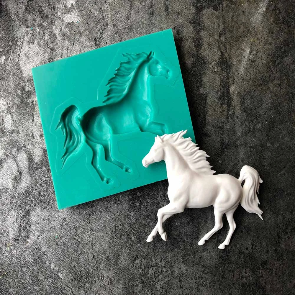 Horse Shape  Epoxy Resin Fondant Silicone Mold for DIY Pastry Chocolate Candy Dessert Decoration Kitchenware Baking Accessories