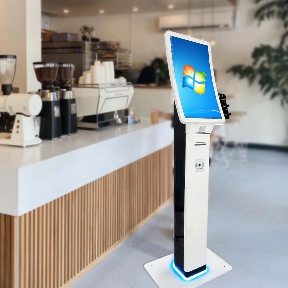 Factory Price Custom Self Order Payment Kiosk Outdoor 58mm/80mm A4 Printer QR NFC Scanner Service Kiosks for Bank Park Cinema