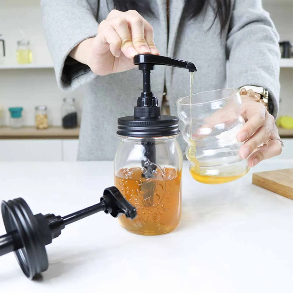أغطية مضخة توزيع شراب وصلصة العسل، مضخة توزيع شراب القهوة محكمة الغلق ومضادة للتسرب للمطبخ 70 مم/86 مم #2