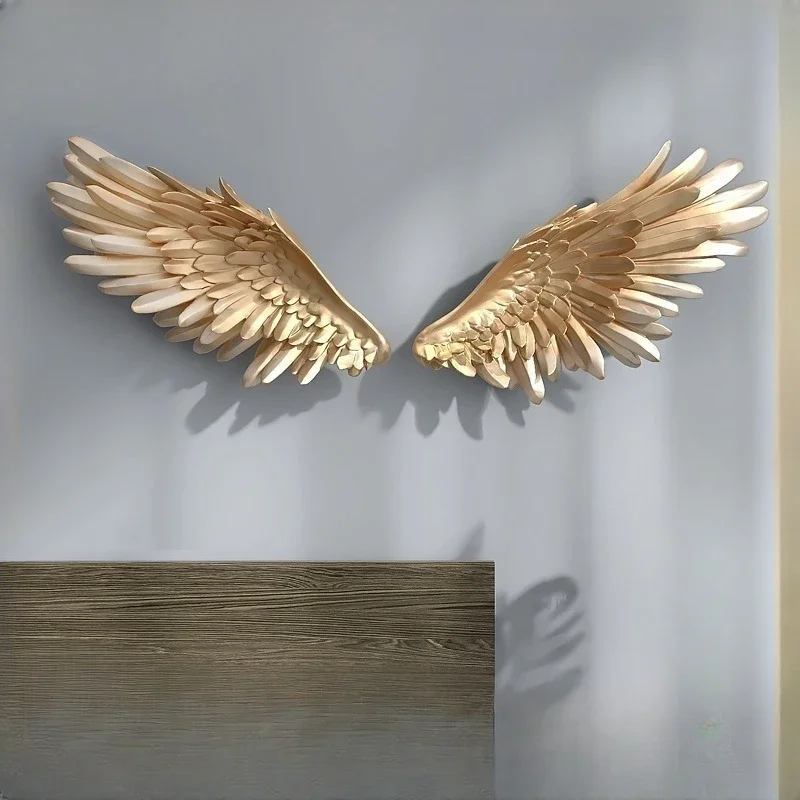 Wing wall  background wall decoration pendant bedroom feather decoration wall hanging room decor hanging decoration