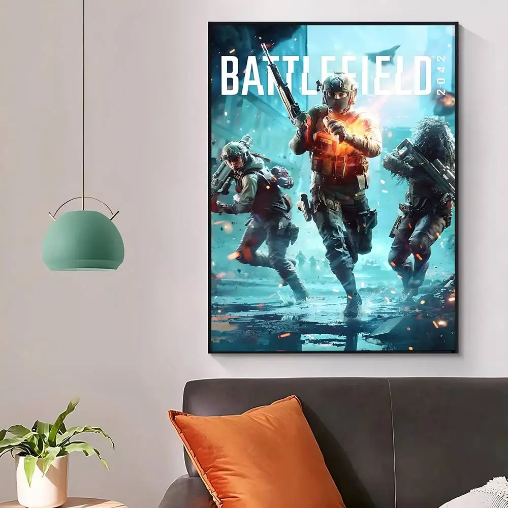 لعبة B-Battlefield ملصقات الفيلم الكلاسيكي HD جودة ملصق جدار الفن اللوحة دراسة الشمال ديكور المنزل