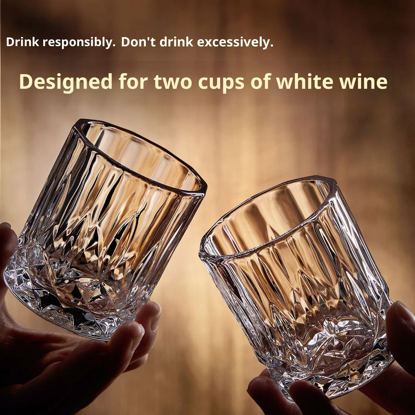أواني زجاجية Gianxi Light الفاخرة Baijiu - كؤوس نبيذ منزلية ممتازة ذات قيمة جمالية عالية 2025 مجموعة نبيذ بتصميم جديد مكونة من طلقتين #4